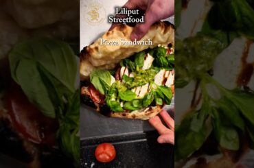 Pizza Sandwich 😋😍 Liliput Streetfood #italy #food #sandwich #pizza #panini