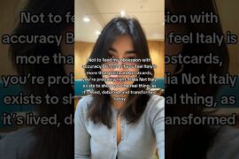 it's wild how everyone thinks italy is just wine and piazzas