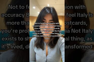 it's wild how everyone thinks italy is just wine and piazzas