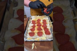 Easy sheet pan pizza rolls #cooking #recipe #food