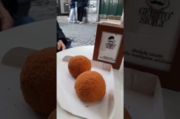 HUGE rice balls in Rome, Italy