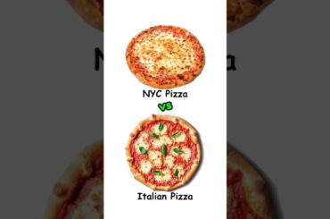 NewYork VS Italian pizza🍕 !! which one is better? #shorts #pizza