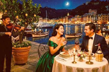 Midnight in Portofino - 1950s Vintage Italian Retro Nostalgic Dream