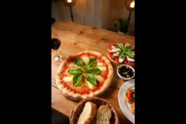 Italian foods , wine, pizza