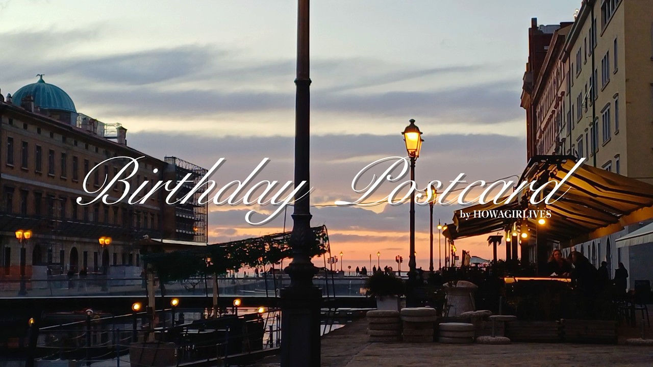 Birthday Postcard from Italy | sunset on the gulf, eating McDonald in bed & birthday cake tiramisu Birthday Postcard from Italy | sunset on the gulf, eating McDonald in bed & birthday cake tiramisu