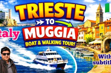 Trieste to Muggia by Boat 🇮🇹 | Exploring Italy’s Hidden Coastal Gem | Travel Vlog | Episode 2