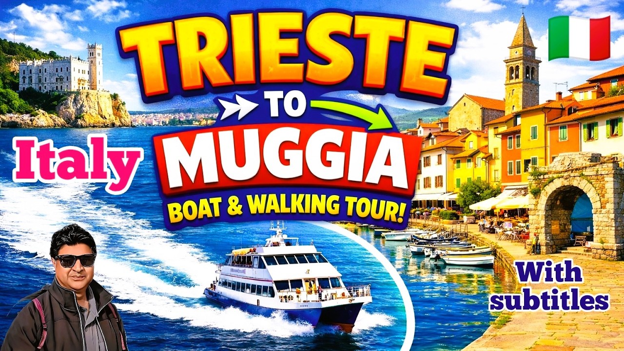Trieste to Muggia by Boat 🇮🇹 | Exploring Italy’s Hidden Coastal Gem | Travel Vlog | Episode 2 Trieste to Muggia by Boat 🇮🇹 | Exploring Italy’s Hidden Coastal Gem | Travel Vlog | Episode 2