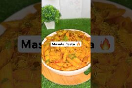 Simple Masala Pasta Recipe | Red Sauce Pasta Recipe at Home! #pasta #shorts #youtubeshorts