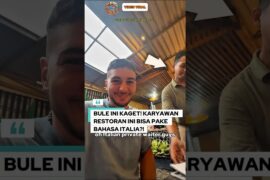 BULE INI BARU TAU! RESTORAN INI BISA PAKE BAHASA ITALIA DI INDONESIA?!