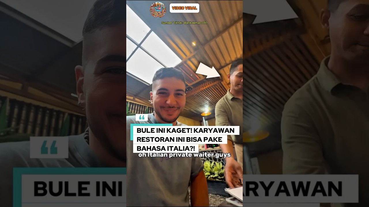 BULE INI BARU TAU! RESTORAN INI BISA PAKE BAHASA ITALIA DI INDONESIA?! BULE INI BARU TAU! RESTORAN INI BISA PAKE BAHASA ITALIA DI INDONESIA?!