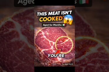 This Italian Meat Takes Months to Perfect 🤯🇮🇹 #streetfood #foodfacts #italianfood #food #shorts