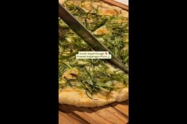 Greek Yogurt Pizza Dough with Asparagus 🍕 | #recipe #pizza