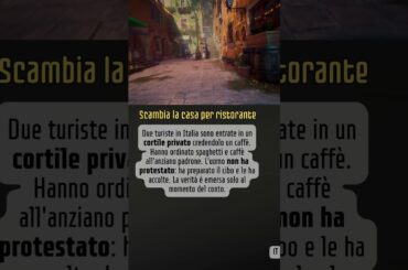 Scambia la casa per ristorante #Italia #Ospitalita #Cibo
