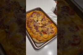 ASMR cooking homemade pizza 🍕