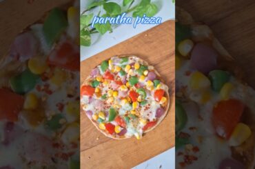 Paratha Pizza 🍕 Desi Style Twist! #foodvlog #cooking #easyrecipe