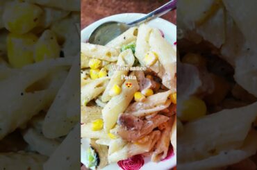 White sauce pasta 😍 #indianfood #italian #cooking #recipe