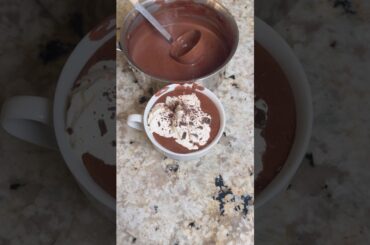 THE BEST Homemade Italian Hot Chocolate #youtube #shorts #chocolate #recipe