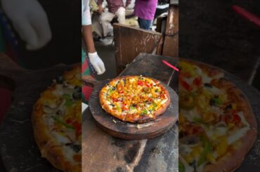 🥵1 Pizza 500₹ ka😱#streetfood #strrefoods #sorts #shorts #trending