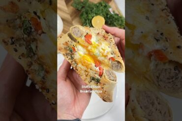 Sausage Stuffed Crust Breakfast Pizza 🍕🍳🙌