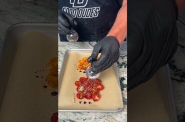 upside down Cherry tomato pizza is actually genius #pizzarecipe #dessert #cooking