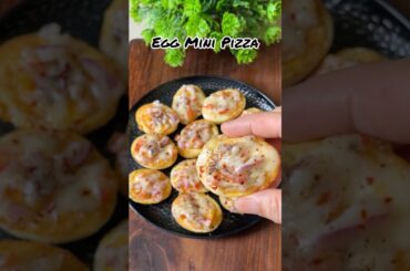 Healthy Mini Egg Pizza Recipe in 5 Minutes 😍| Instant Egg Pizza Recipe🔥 #short #trending #viral