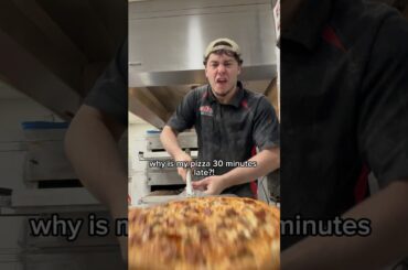 WHY IS MY PIZZA 30 MINUTES LATE?!? #youtube #viral #shorts #food #youtubeshorts #trending #cooking
