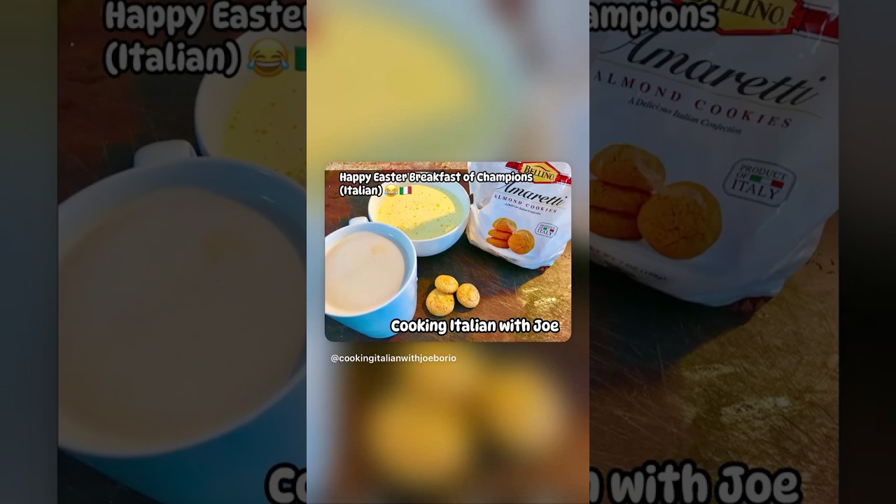 Happy Easter at breakfast of champions! (Italian) 😂 Cooking Italian with Joe Happy Easter at breakfast of champions! (Italian) 😂 Cooking Italian with Joe