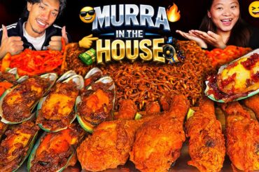 GUFFBANG w/  @Khemey 🔥 Eating Sea Food, Fried Chicken, Jajangmyeon with Kimchi Feast🤩 Nepali Mukbang