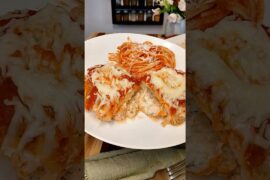 Chicken Parmesan But Better (Stuffed!) #shortsvideo #recipe #foodie #comfortfood