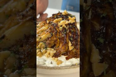 COL ASADA CON QUESO AZÚL Y NUECES 🥬🧀 #shorts #recetas