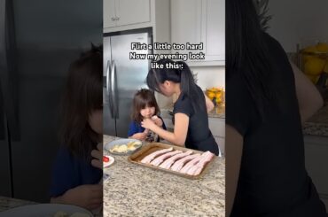 Making dinner for my little family of 3 🥰