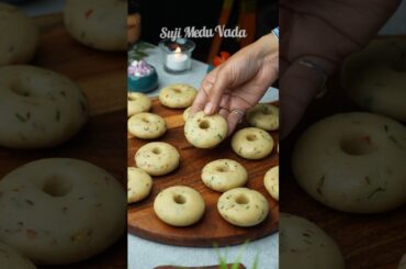 Delicious Rava Medu Vada in 10 Minutes 😍 | Instant Suji Vada Recipe #shorts