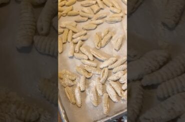 Easter Diner part 2 Home made Cavatatelli. #eastersunday #easterdinner #italiancooking #family