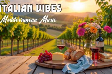 The Best 🇮🇹 Italian Music 🎶 Calm Italian Guitar 🇮🇹 Amalfi Coast & Lake Como Nature Relaxation 4K