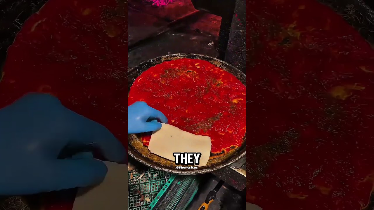 This pizza would make an Italian go crazy 😂 This pizza would make an Italian go crazy 😂