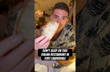 Don’t sleep on this Italian restaurant in Florida! #italianfood