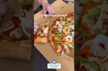 Veggies veggies overload 🤤♥️ #costcopizza #food #cooking #costcohack #shorts