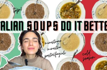 3 BEST SOUPS: traditional *Italian flavors* for the cold season