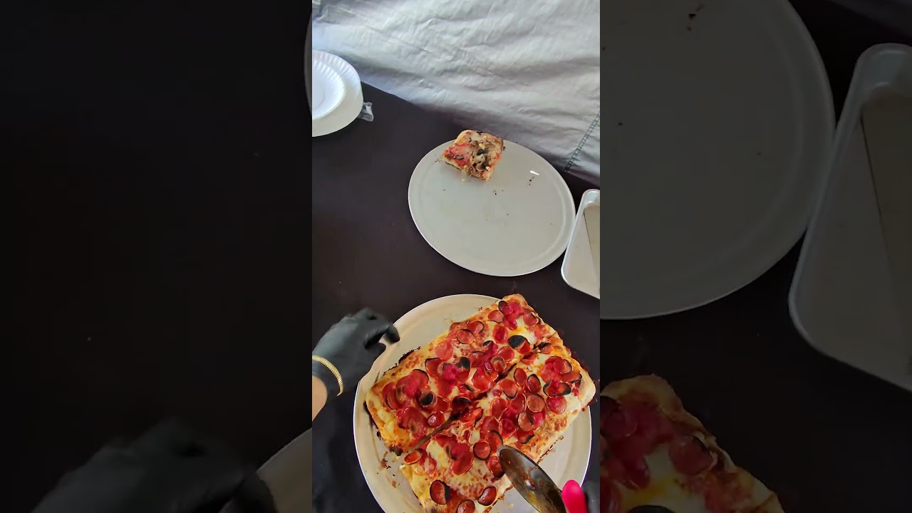 One Full Pep Coming Right Up!! ๐ #pizza #food #farmersmarket One Full Pep Coming Right Up!! ๐ #pizza #food #farmersmarket