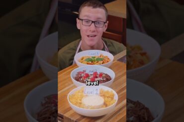 Which LEVEL of PASTA Is the BEST? 🍝#viral #kidscooking #pasta #cooking #recipe