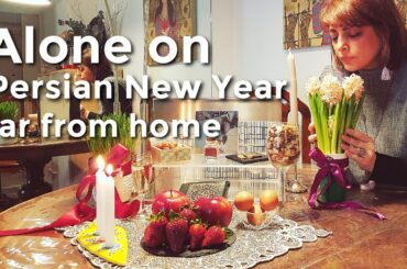 Living alone in Italy EP.4 |Cooking Fried Fish & Rice, Setting up Spring table for Persian New Year