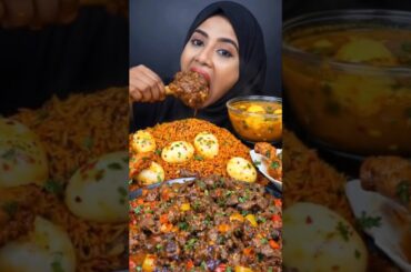 Eating Big Bone Mutton Roast And Egg Curry With Rice Eating ASMR Full Bite And Swallow Mukbang