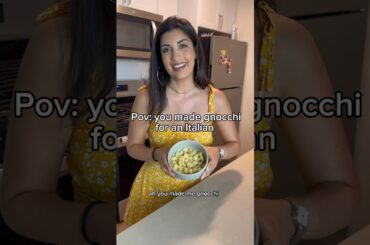 Gnocchi is not pasta 🥔 #comedy #italiancomedy #italianfood #actress