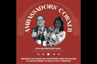 Ep. 2655 Mauricio De Chiaro IWA interviews Anna De Backer of IDivini winery in Isola d'Asti, Pied...