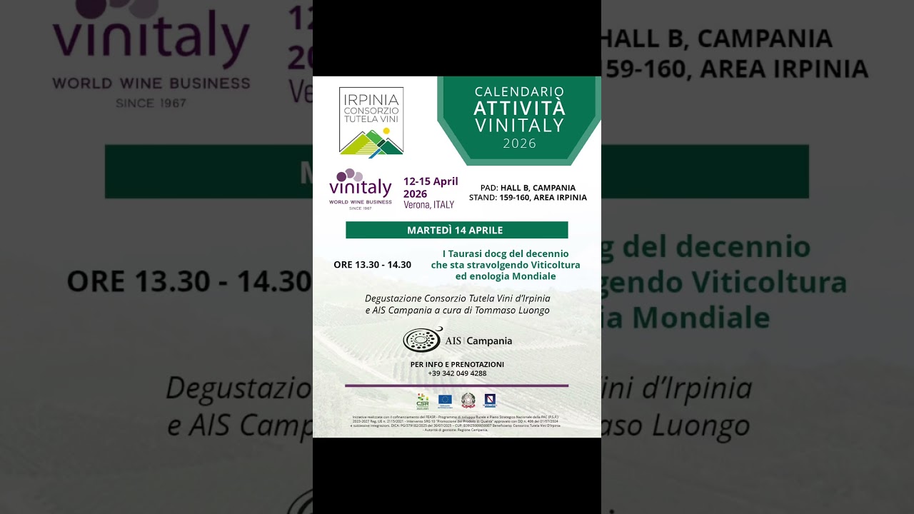 🍷✨ VINITALY 2026: I Taurasi DOCG! ✨🍷 🍷✨ VINITALY 2026: I Taurasi DOCG! ✨🍷