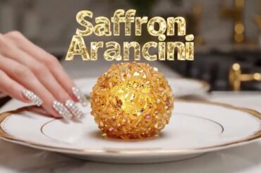 Italian Cuisine ASMR｜Crystal Pizza & Saffron Fried Rice Ball | Glass Cooking Experience #GlassSound