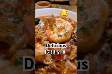 The TRUTH about Italian foods | Delicious Italian dinner on my birthday 🎂 #food #shorts #lasvegas