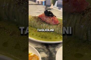 MY NEW FAVOURITE RESTAURANT IN LONDON SERVES MATCHA PASTA #italianfood #foodshorts #matcha #london