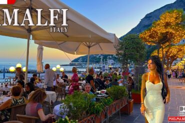Amalfi Italy 4K Walk 🇮🇹 | Amalfi Coast Vibes , Famous Gelato Shops & Cozy Restaurants