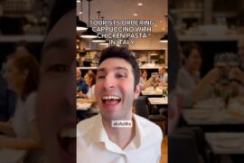 ✨Crazy ✨ #cappuccino #italy #food #comedy #stevemozzinglish